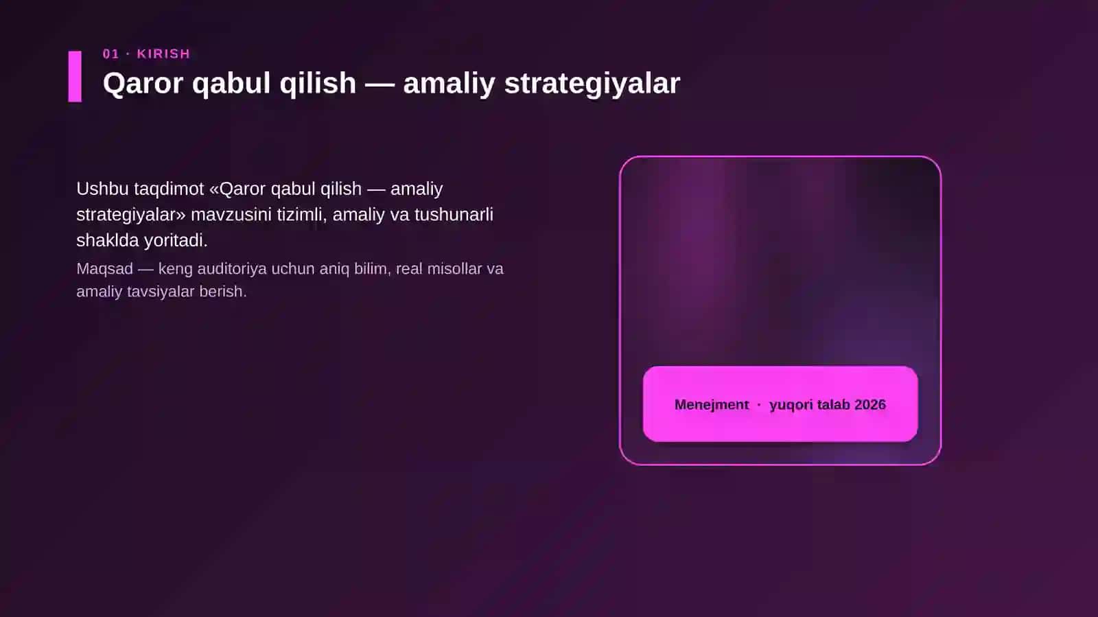 Qaror qabul qilish — amaliy strategiyalar 4