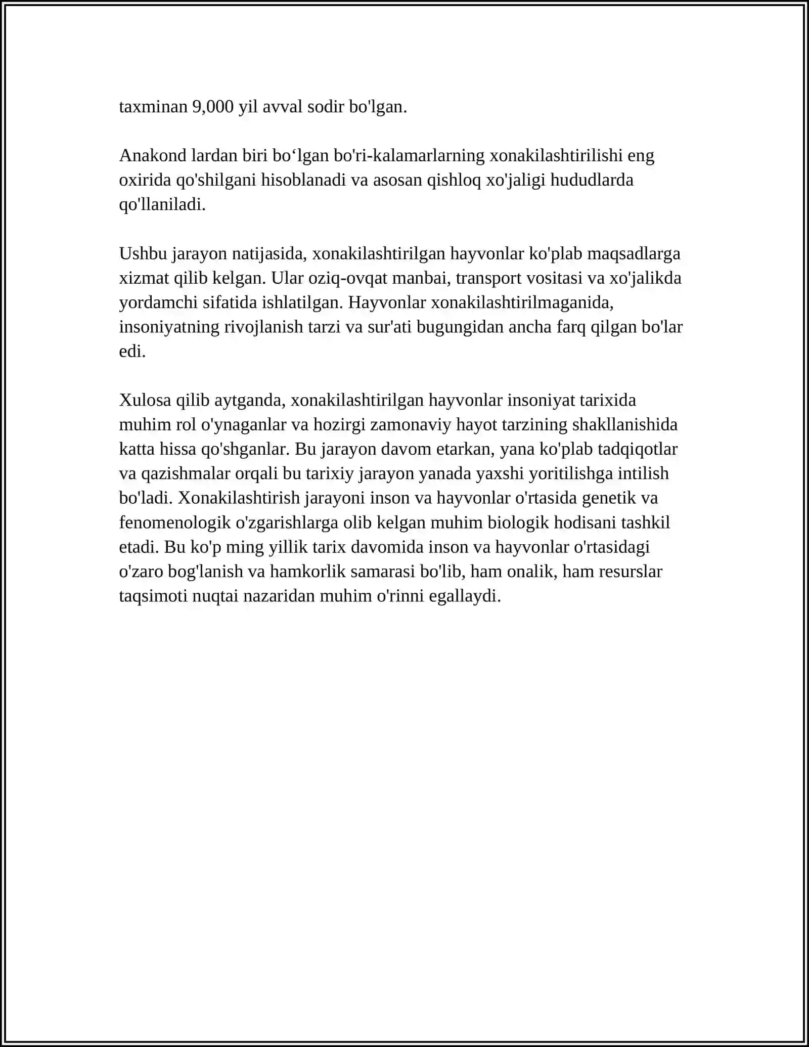 Xonakilashtirilgan hayvon, madaniy o'simliklarning xilma xilig va kelib chiqishi 4