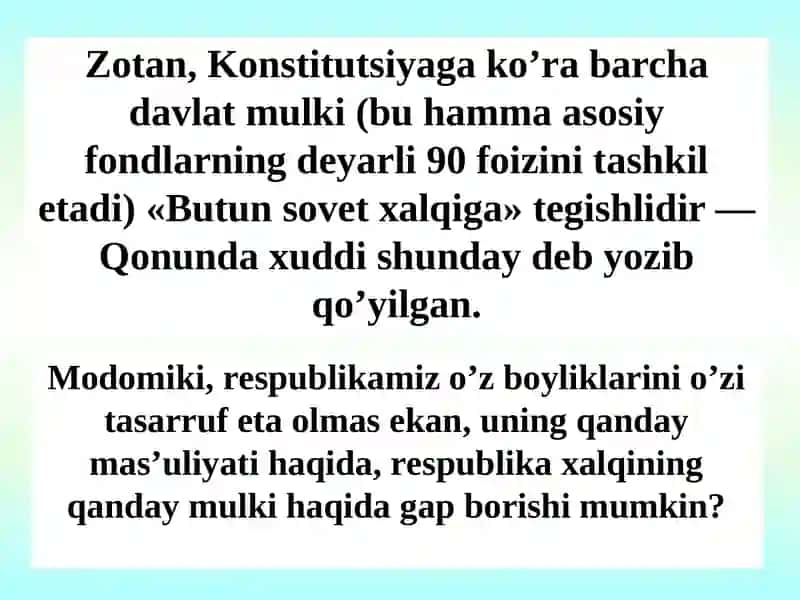 Mulkhuquqlarinazariyasi.Mulkchilikshakllariningrivojlanishevolyutsiyasi 4