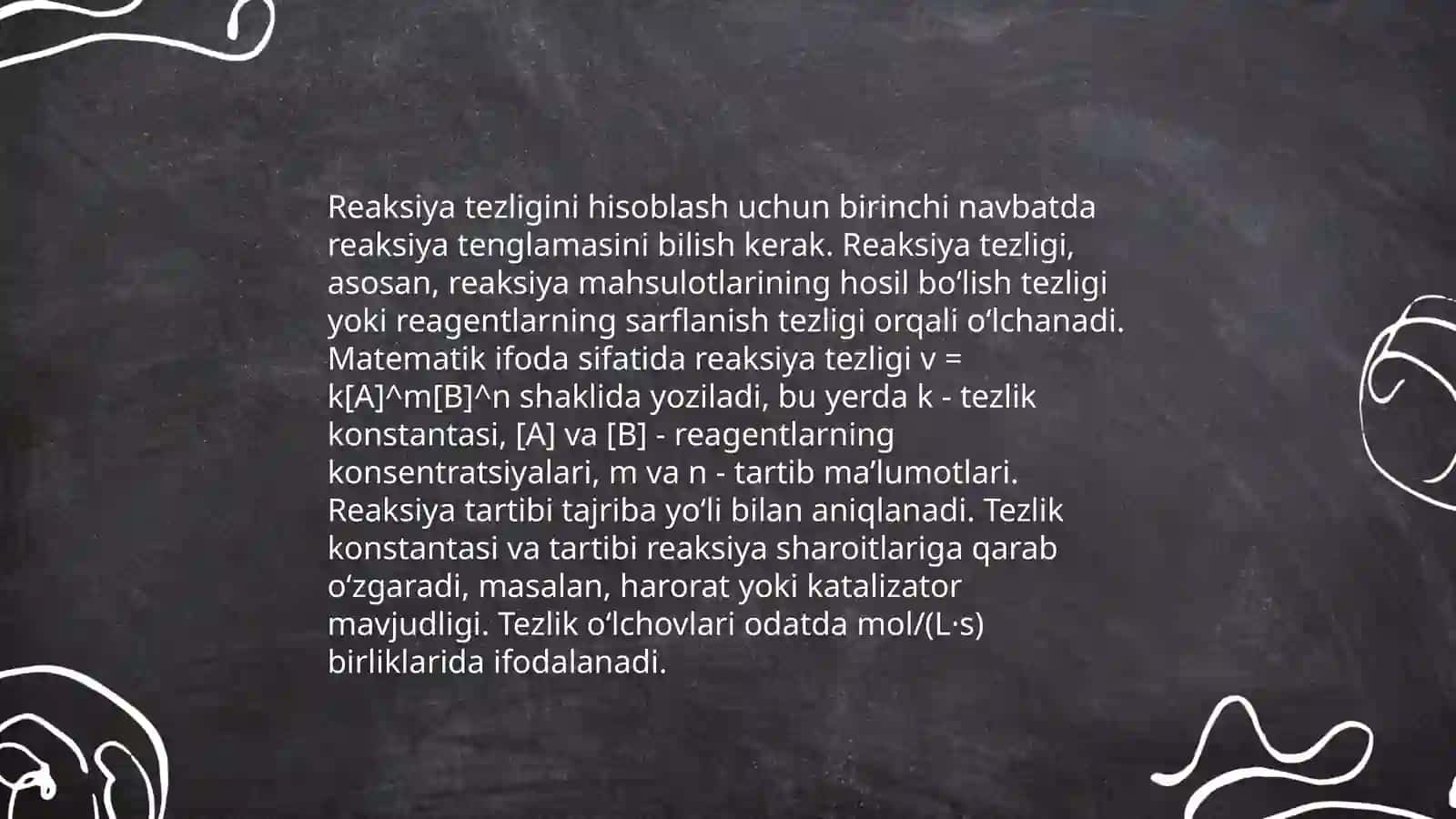 Kimyodan masalalar ishlash usullari 4