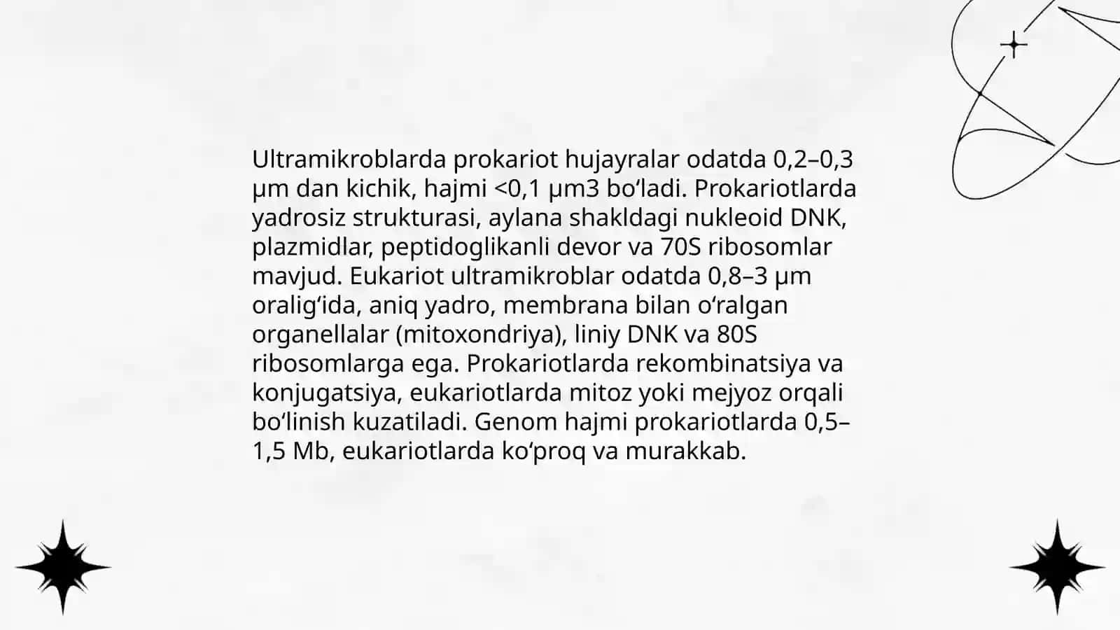 Ultramikroblarning tuzilishi va xususiyatlari 4