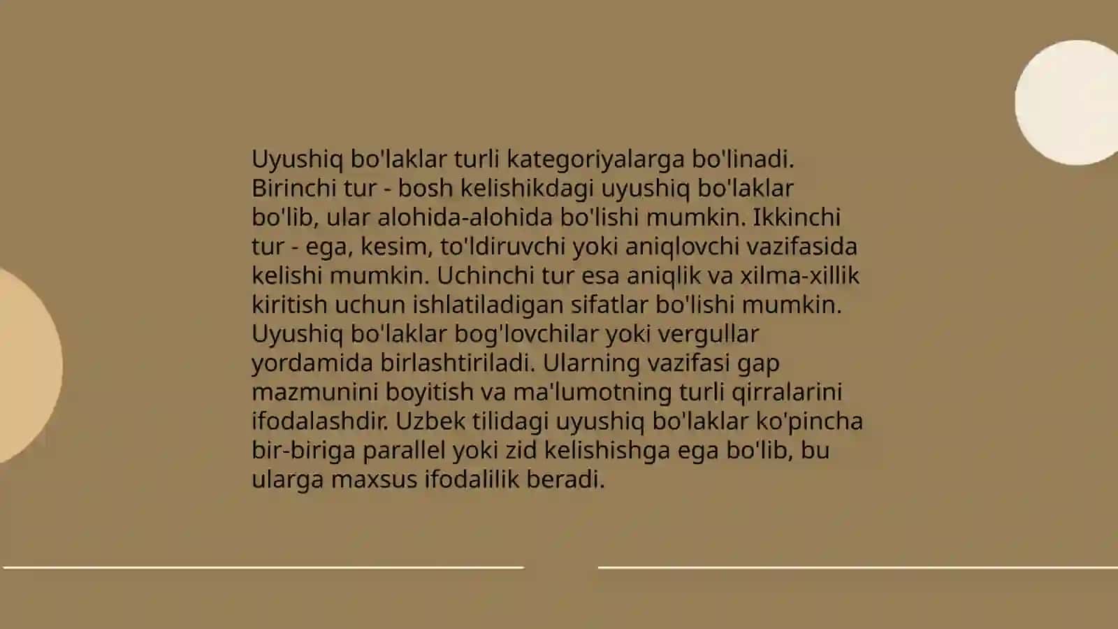 4-sinflarda ona tili fanidan,, Uyushiq boʻlaklar '' mavzusini oʻrgatish metodikasi 4