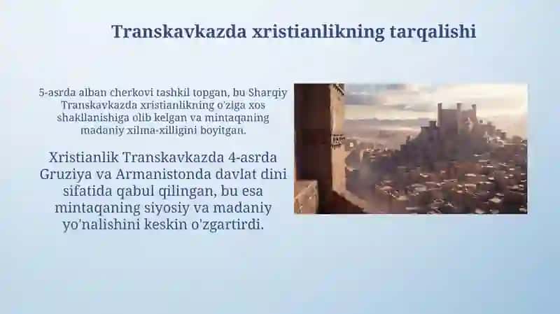 Qadimgi Kavkazorti, Qadimgi va õrta asrlardaEronsivilizatsiyalari 4