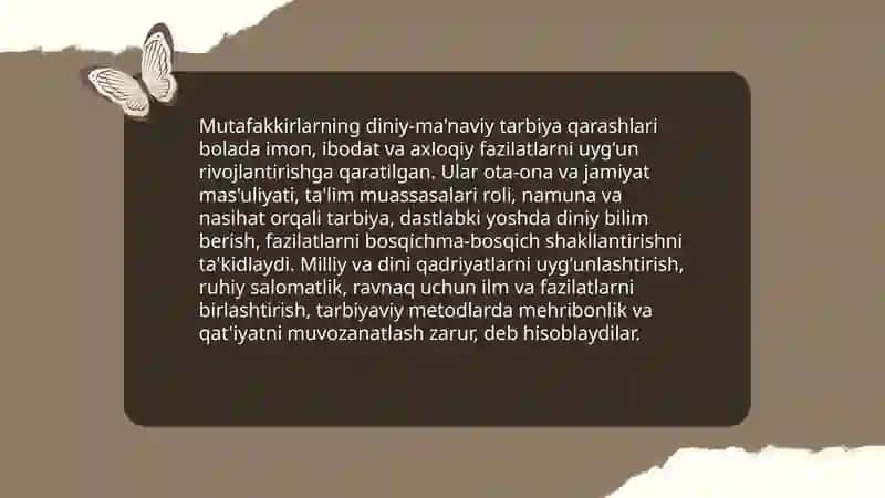 Bola tarbiyasida mutafakkirlar ta'limoti 4