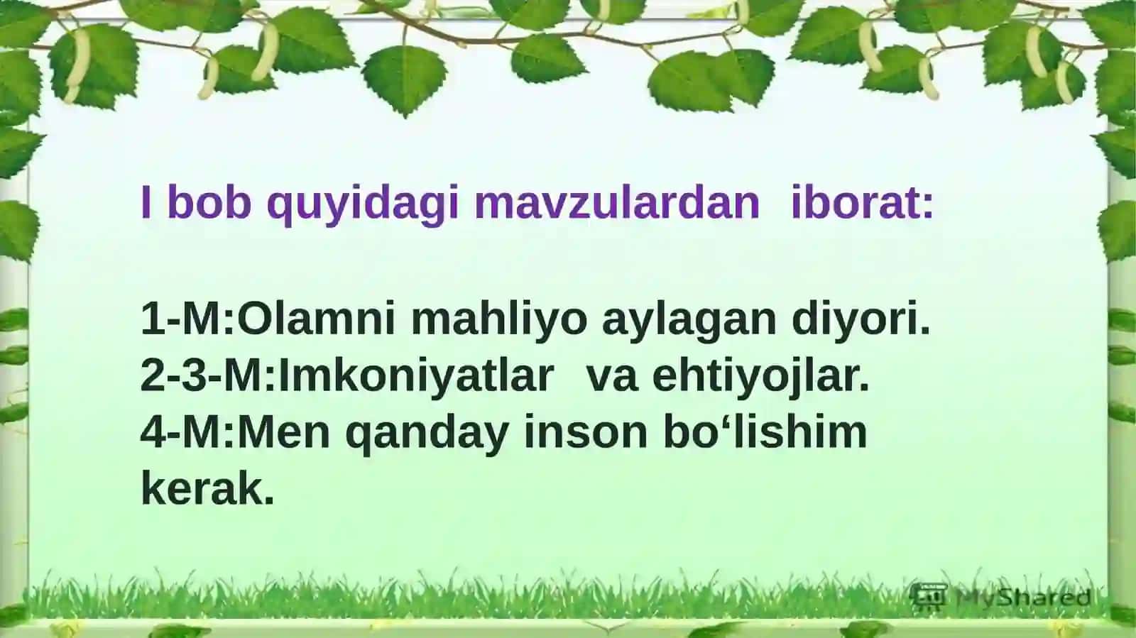 2-sinf tarbiyadarsligi 4
