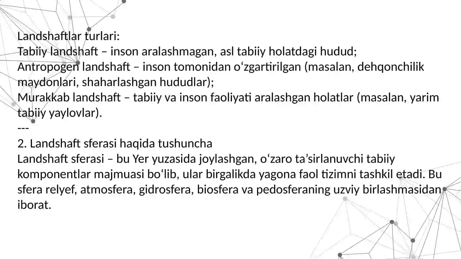Landshaftkomponentlarialoqadorligivatuzilishi 4