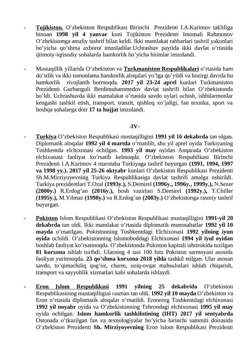 O‘zbekiston va jahon hamjamiyati 4