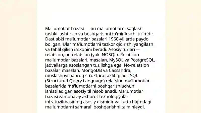 SQL tiliga kirish 4