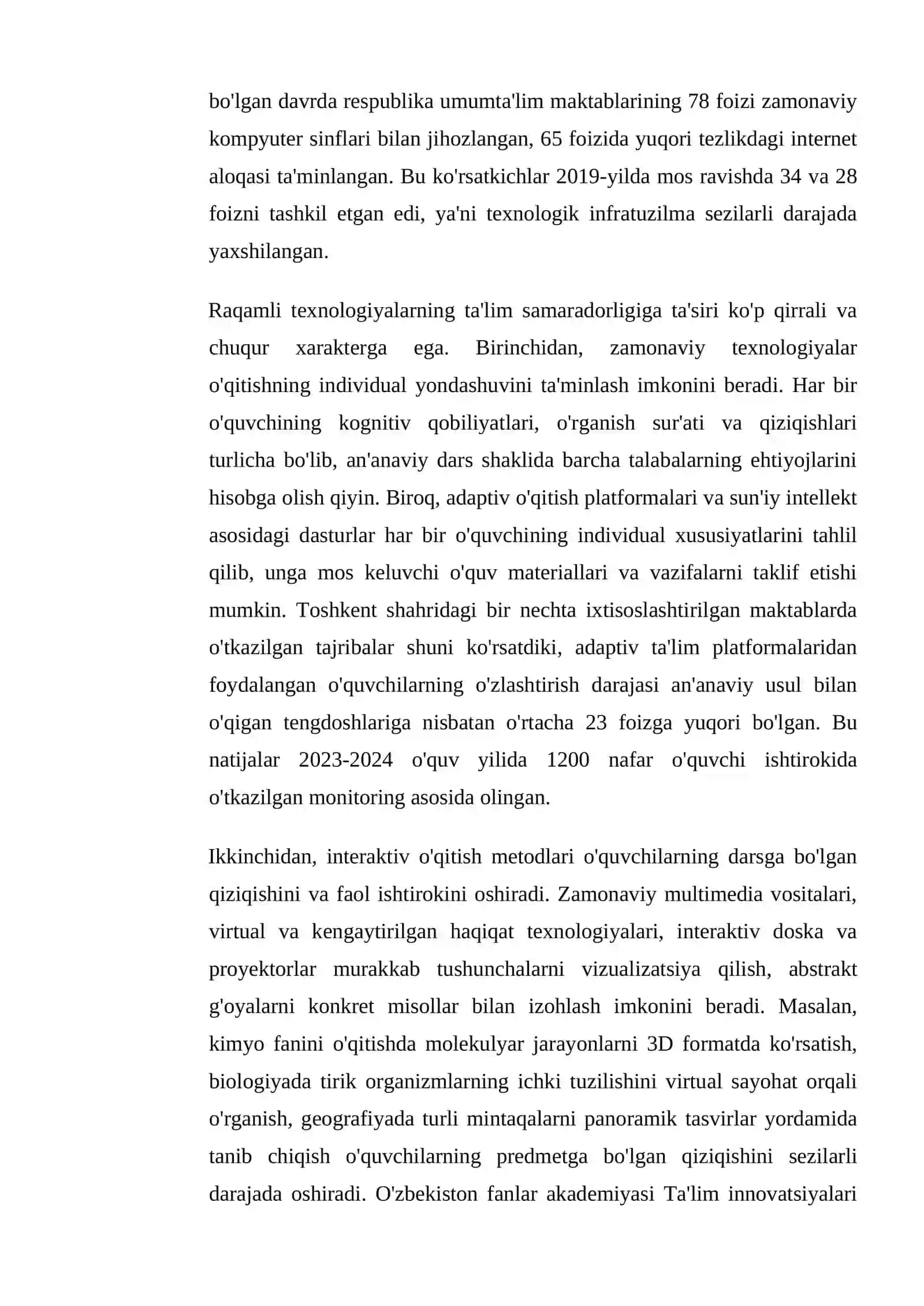 Rahamli texnologiyalar va innovatsion metodlar asosida ta'lim samaradorligini oshirish 4