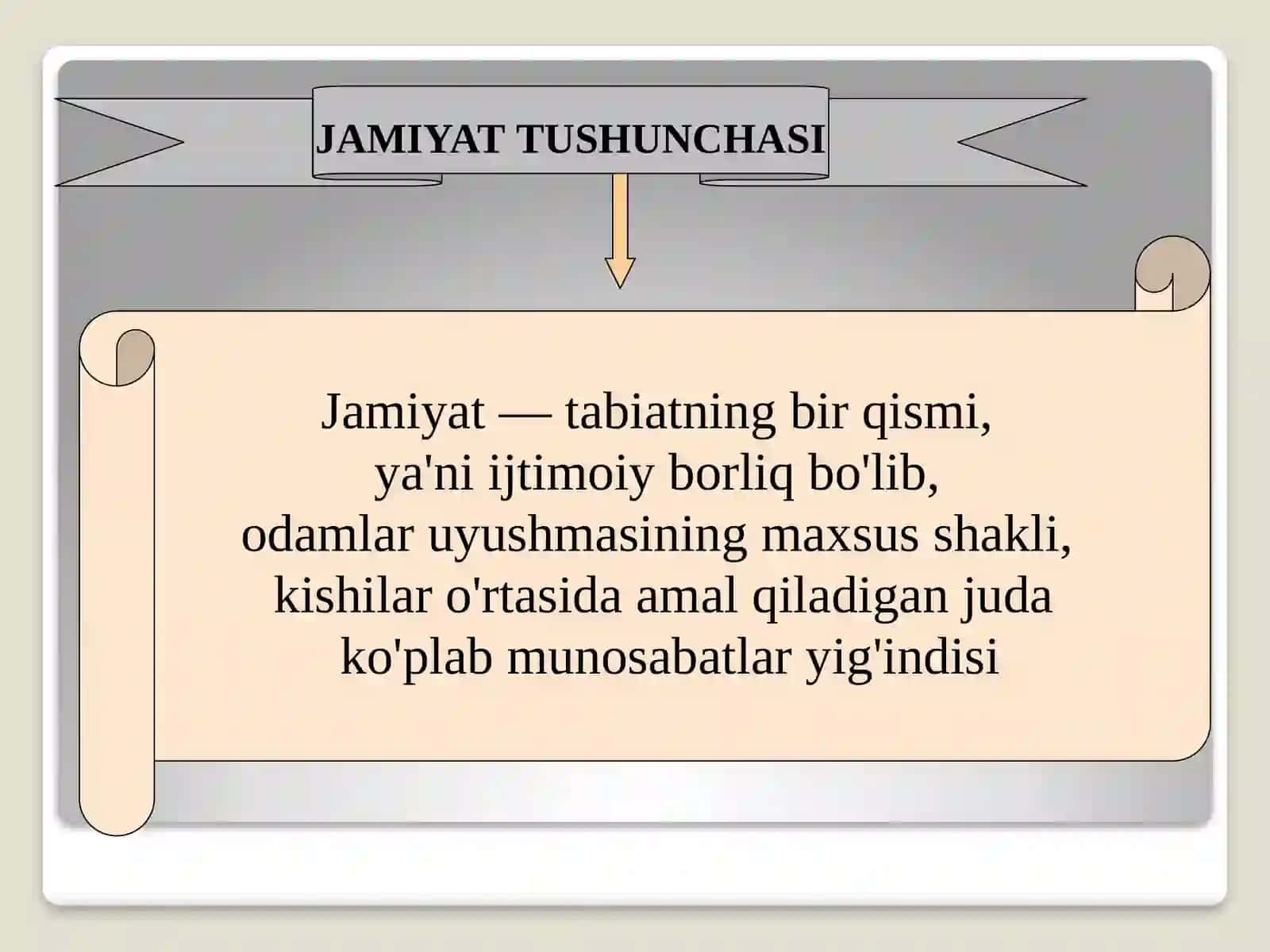 JAMIYAT VA INSON FALSAFASI 4