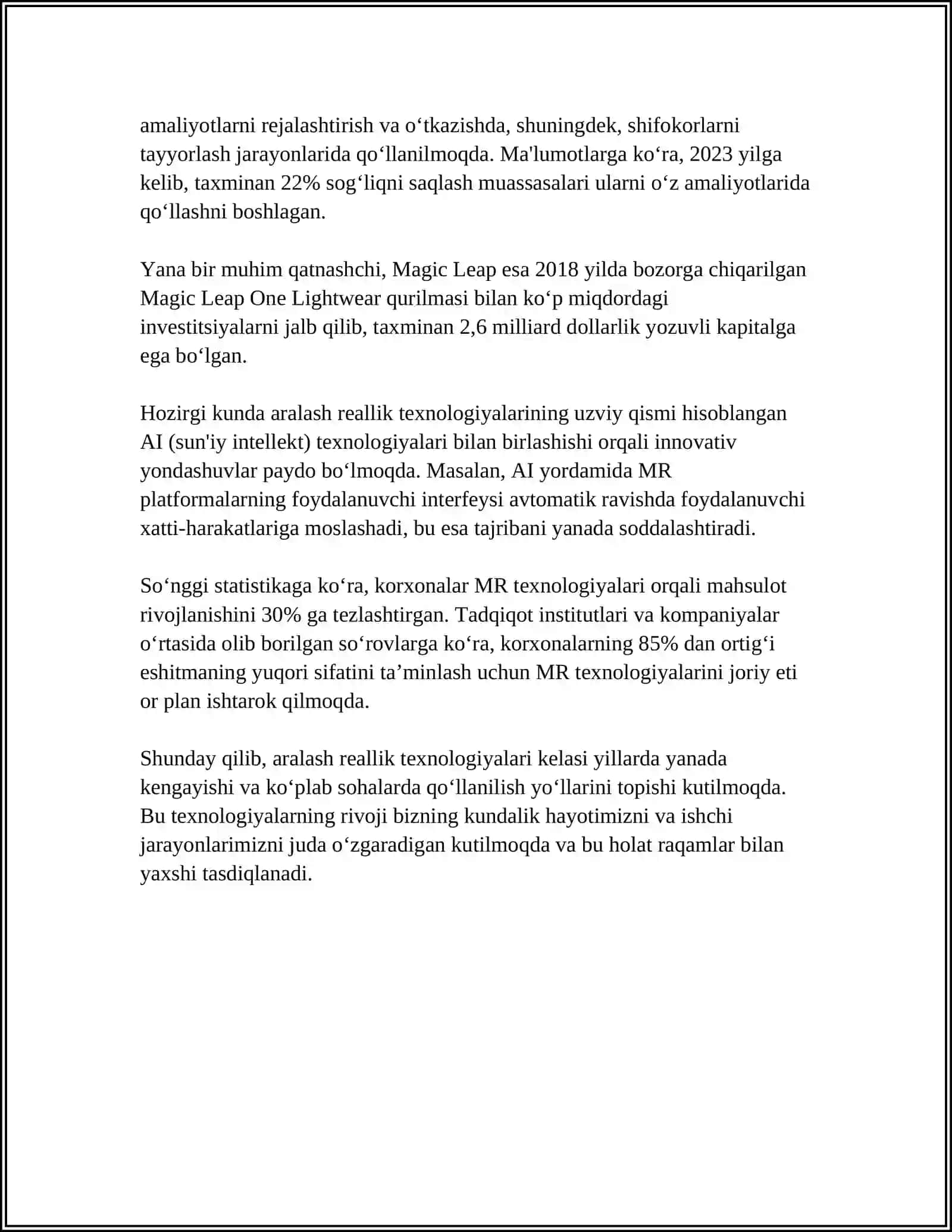 TA'LIM TIZIMIDA ARALASH REALLIK TIZIMLARIDAN FOYDALANISH 4