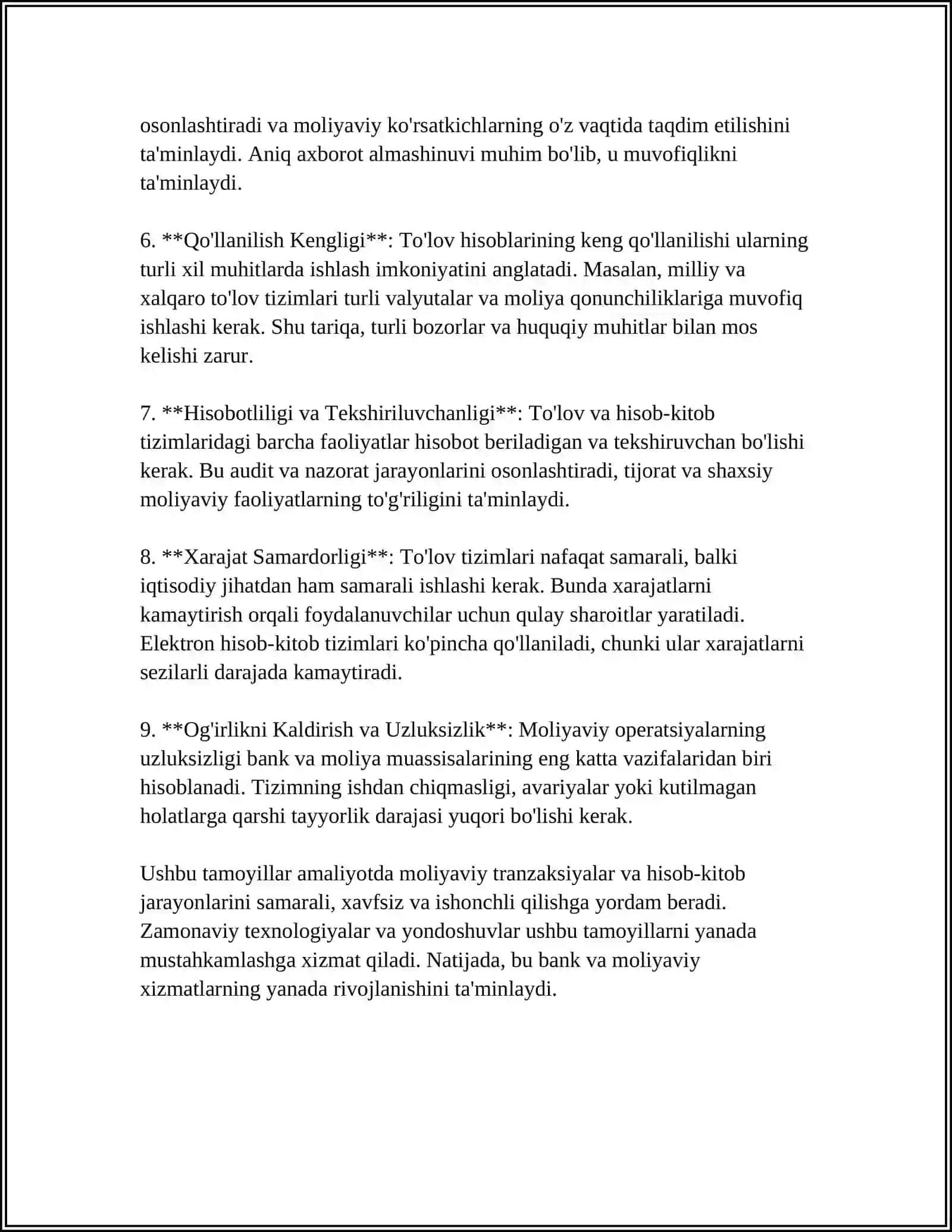 BAJARILGAN ISH VA HIZMATLAR BO'YICHA TO'LOV HISOBI 4