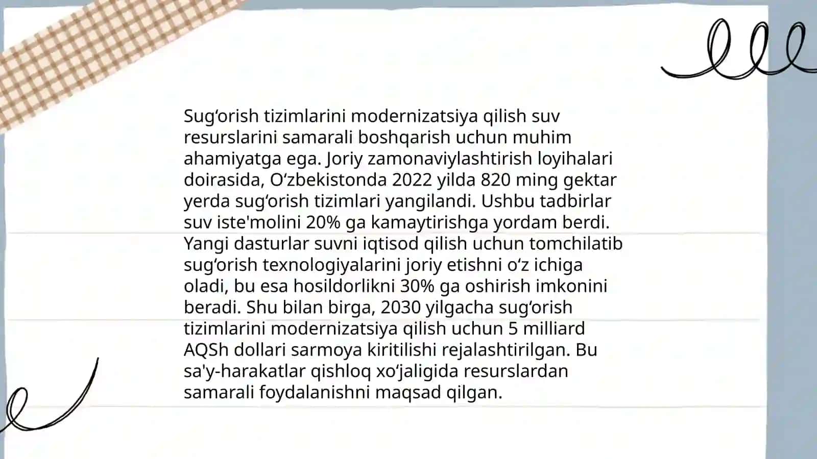 Yangi texnologiyalarni qishloq xo‘jaligiga joriy etish 4
