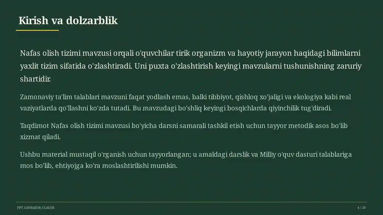 Nafas olish tizimi (8-sinf) 4