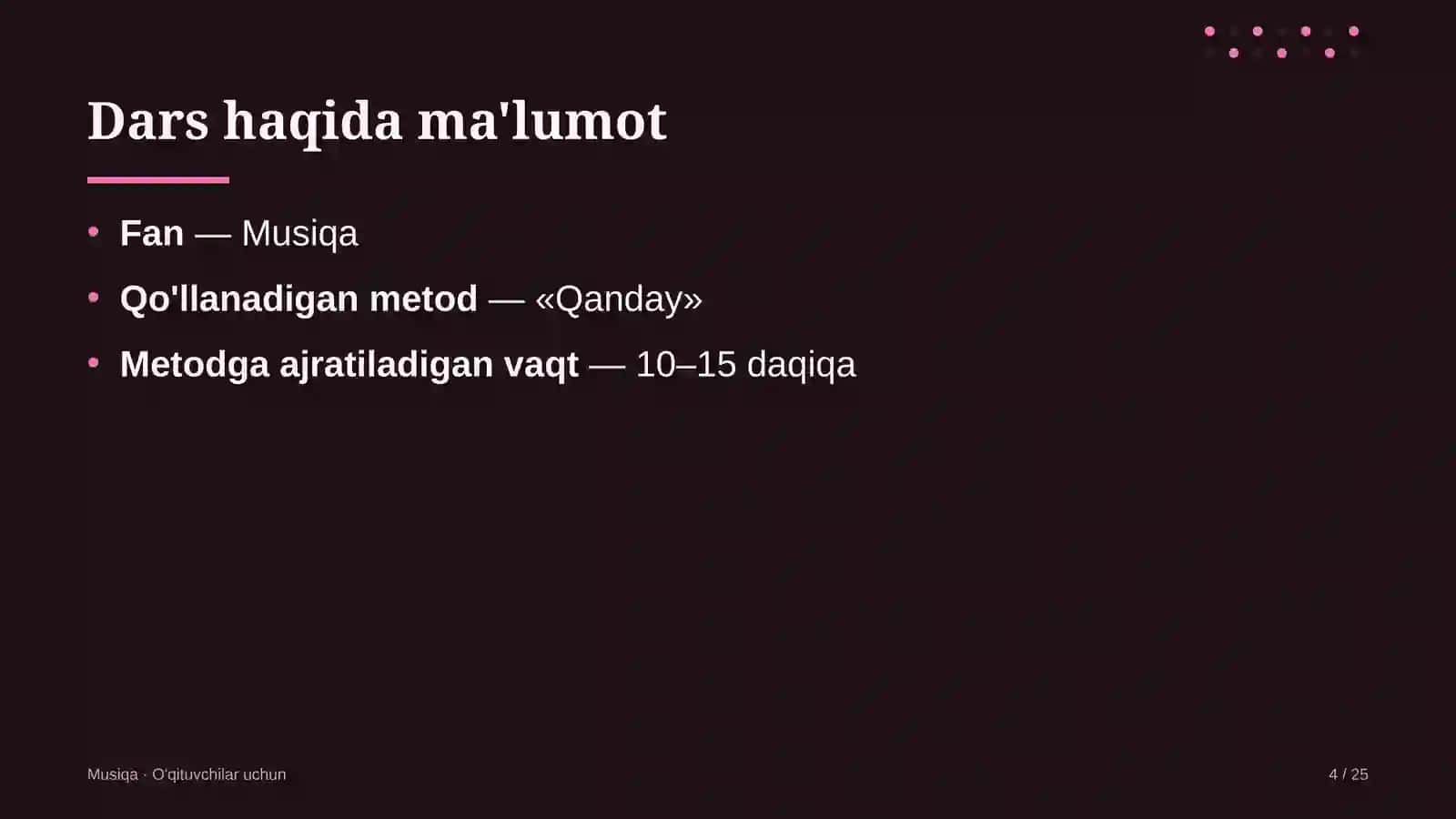musiqa darslarida qanday metodidan foydalanish 6324 4