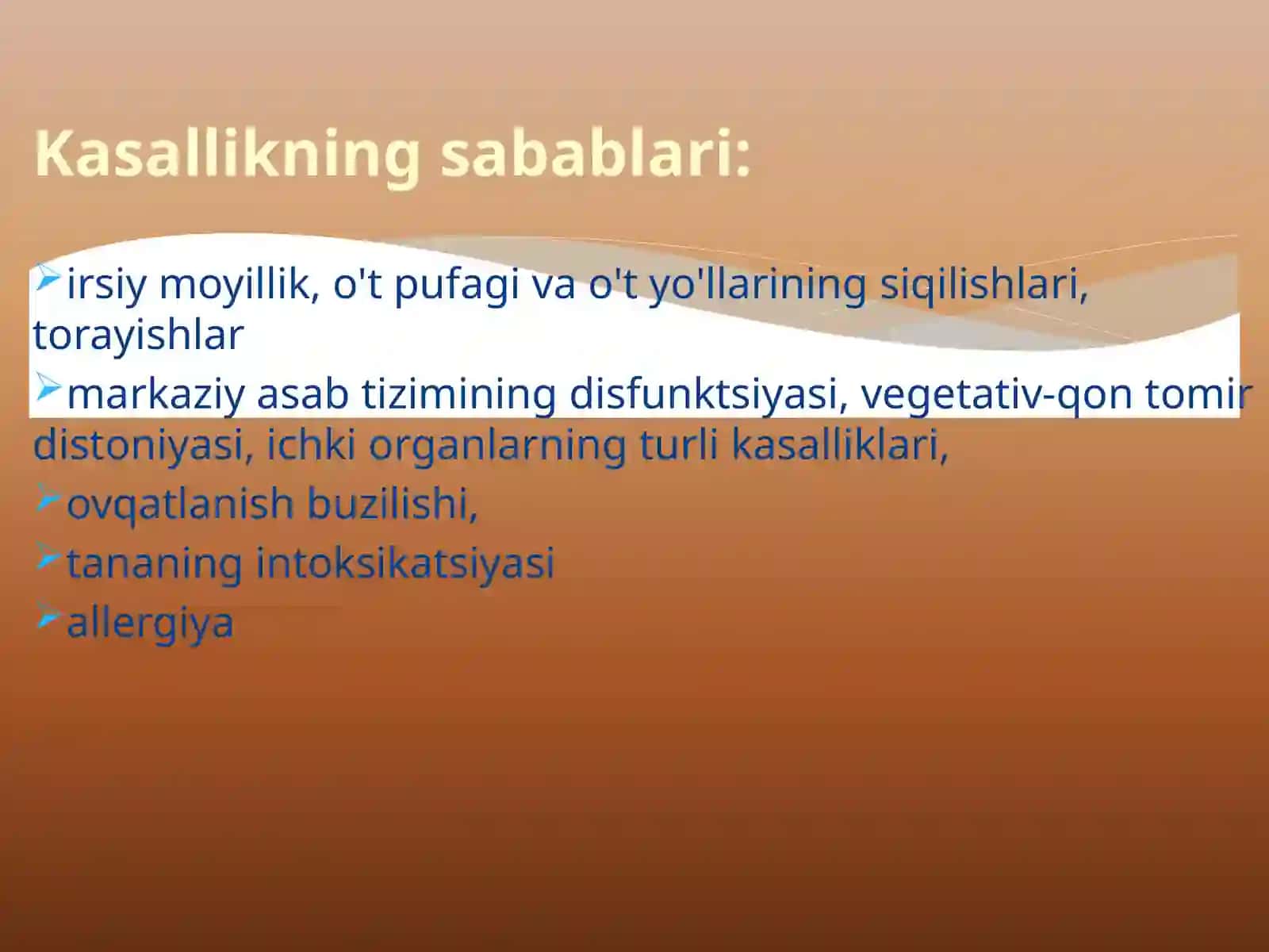 O’tpufagi diskineziyasi 4