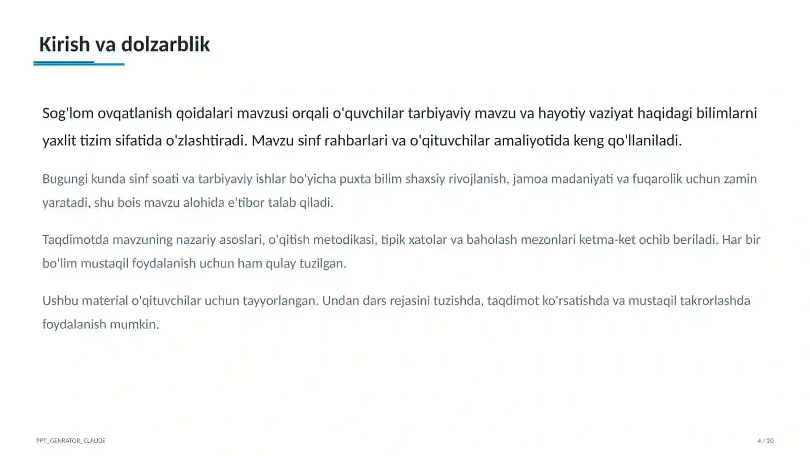 Sog'lom ovqatlanish qoidalari 4