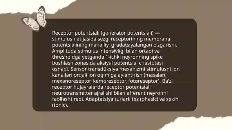 Sezgi nerv fiziologiyasi va Markaziy nerv markazi 4