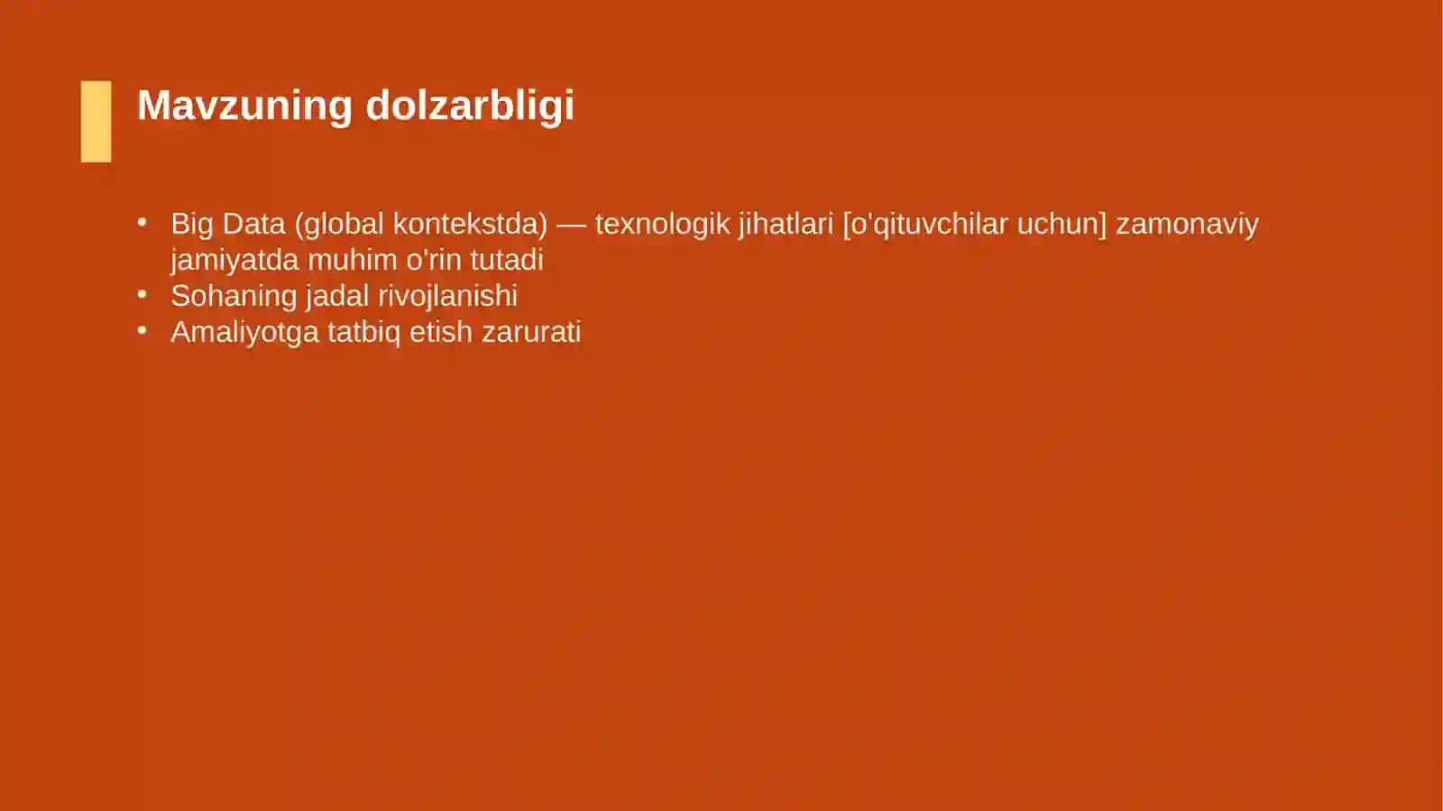 Big Data (global kontekstda) — texnologik jihatlari [o'qituvchilar uchun] 4