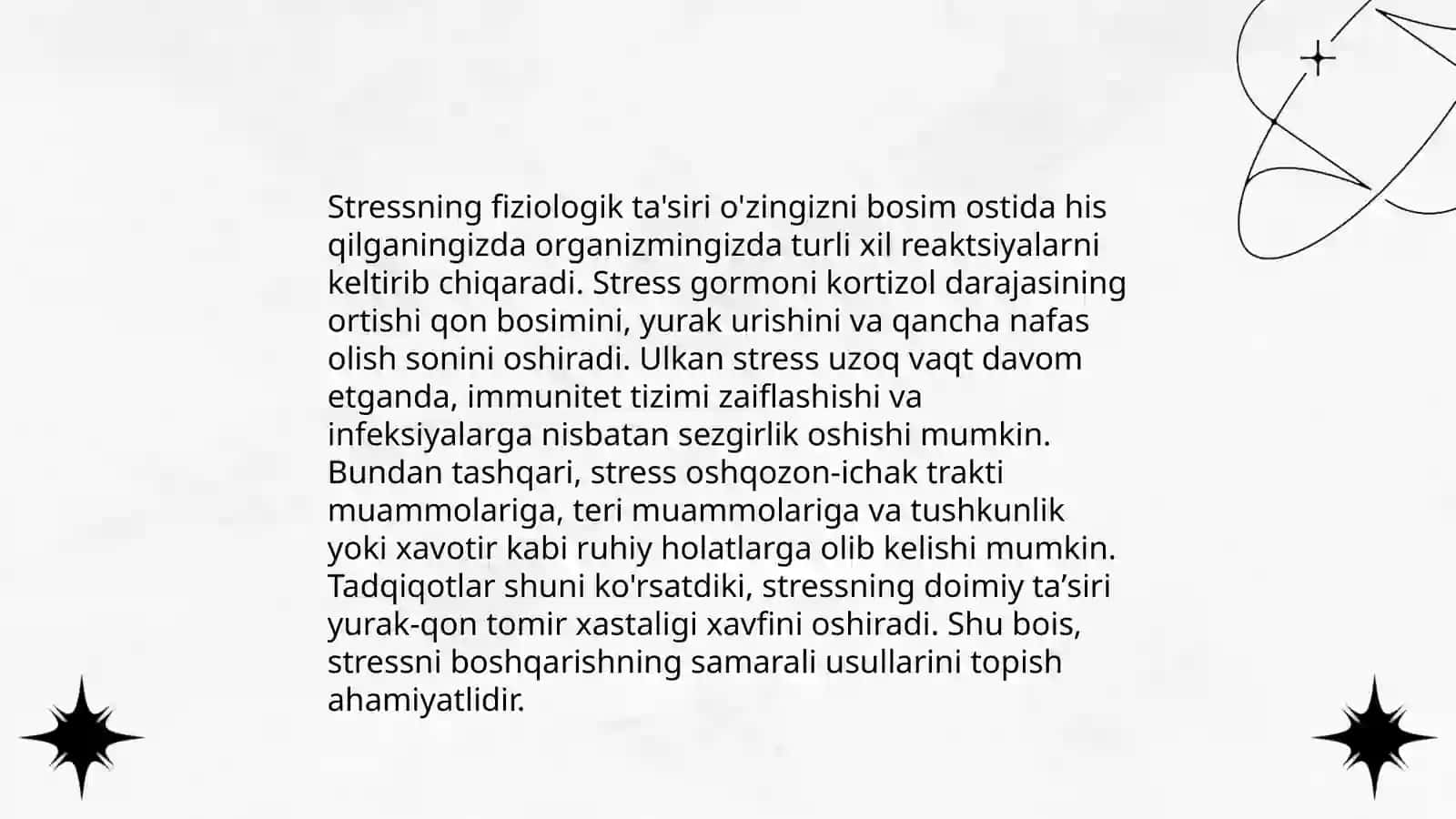 Stressning sabablari 4