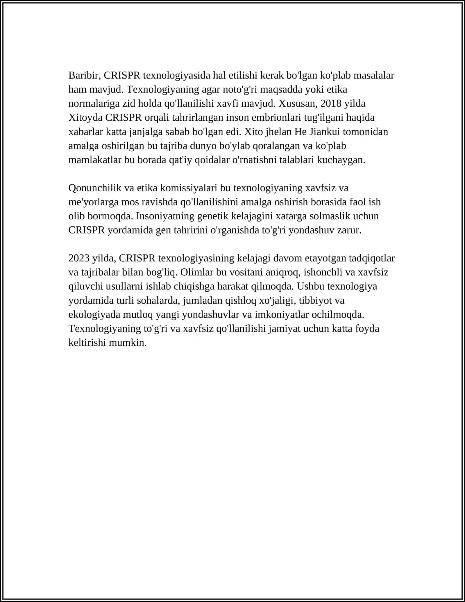 BIOTEXNOLOGIYA YANGILIKLARI 4