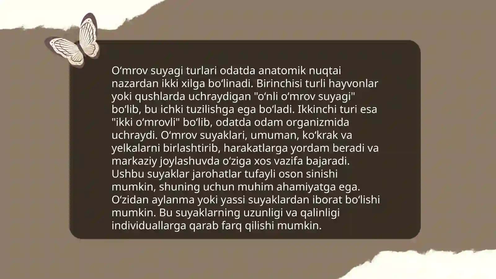 Chanoq kamari va oyiqning erkin suyaklari 4