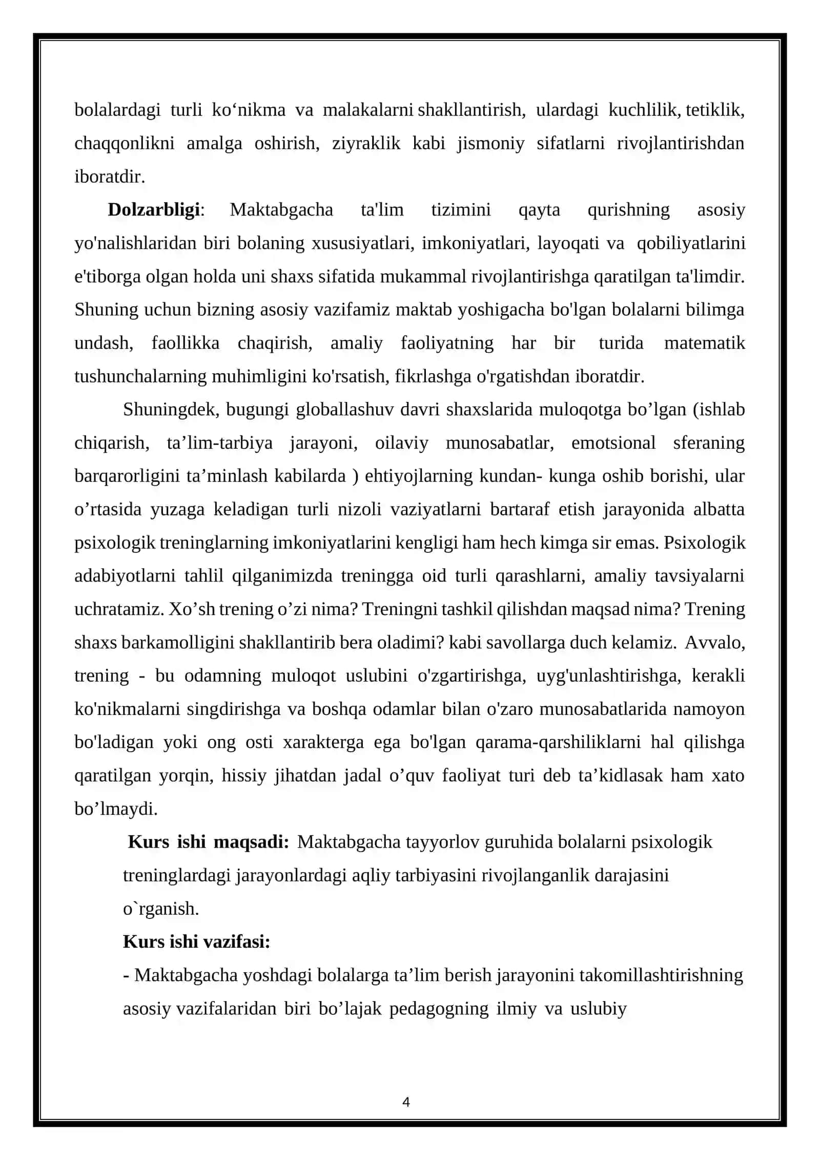 Maktabgacha ta’lim muassasalarida tayyorlov guruhi bolalarning aqliy rivojlanishida psixologik treninglardan foydalanish 4