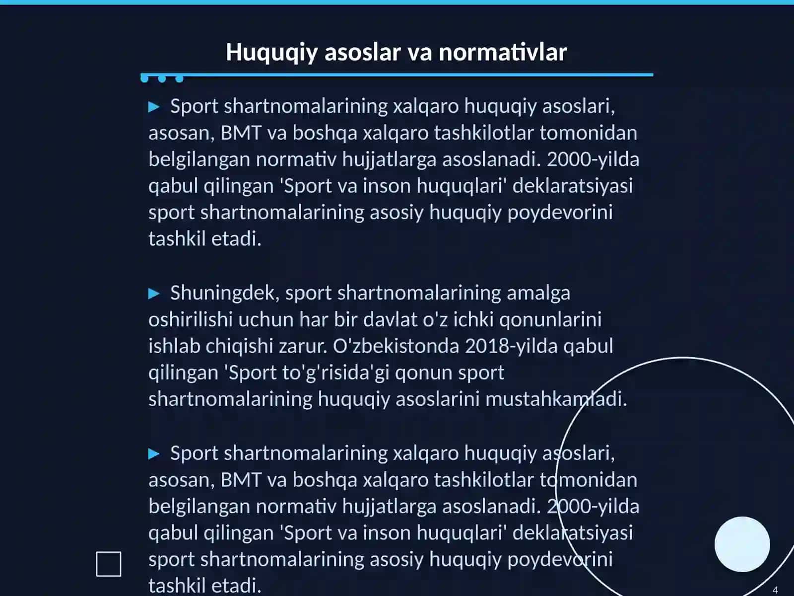 Xalqaro sport shartnomalari 4