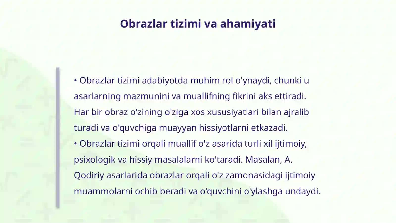 Asarlarni janri va obrazlar tizimiga koʻra oʻrganish 4