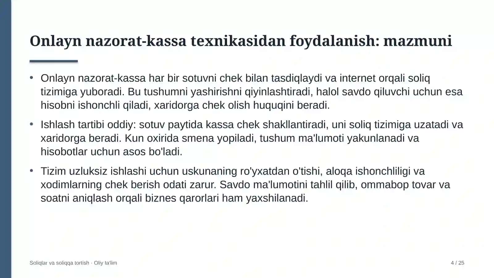 valyuta birjasida onlayn nazorat kassa texnikasidan foydalanish 1374 4