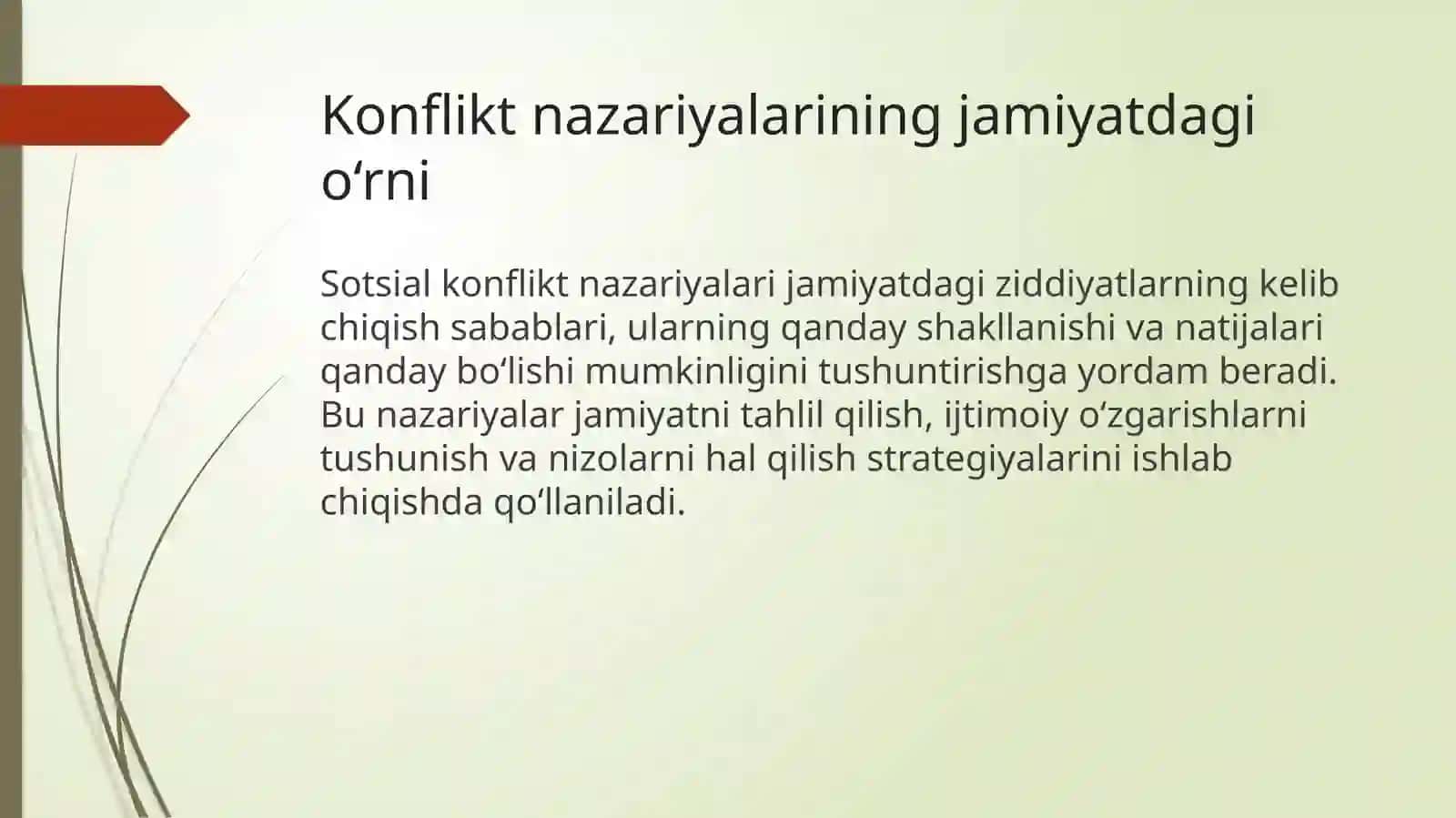 Konfliktlarga doir nazariyalarni paydo bo‘lishi 4