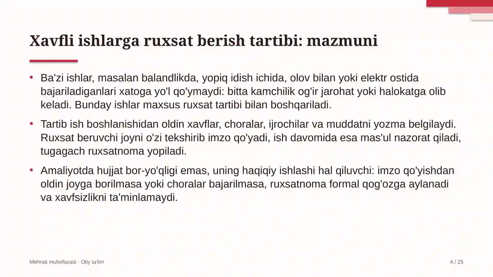 neft mahsulotlarini tashishda xavfli ishlarga ruxsat berish tartibi 2892 4