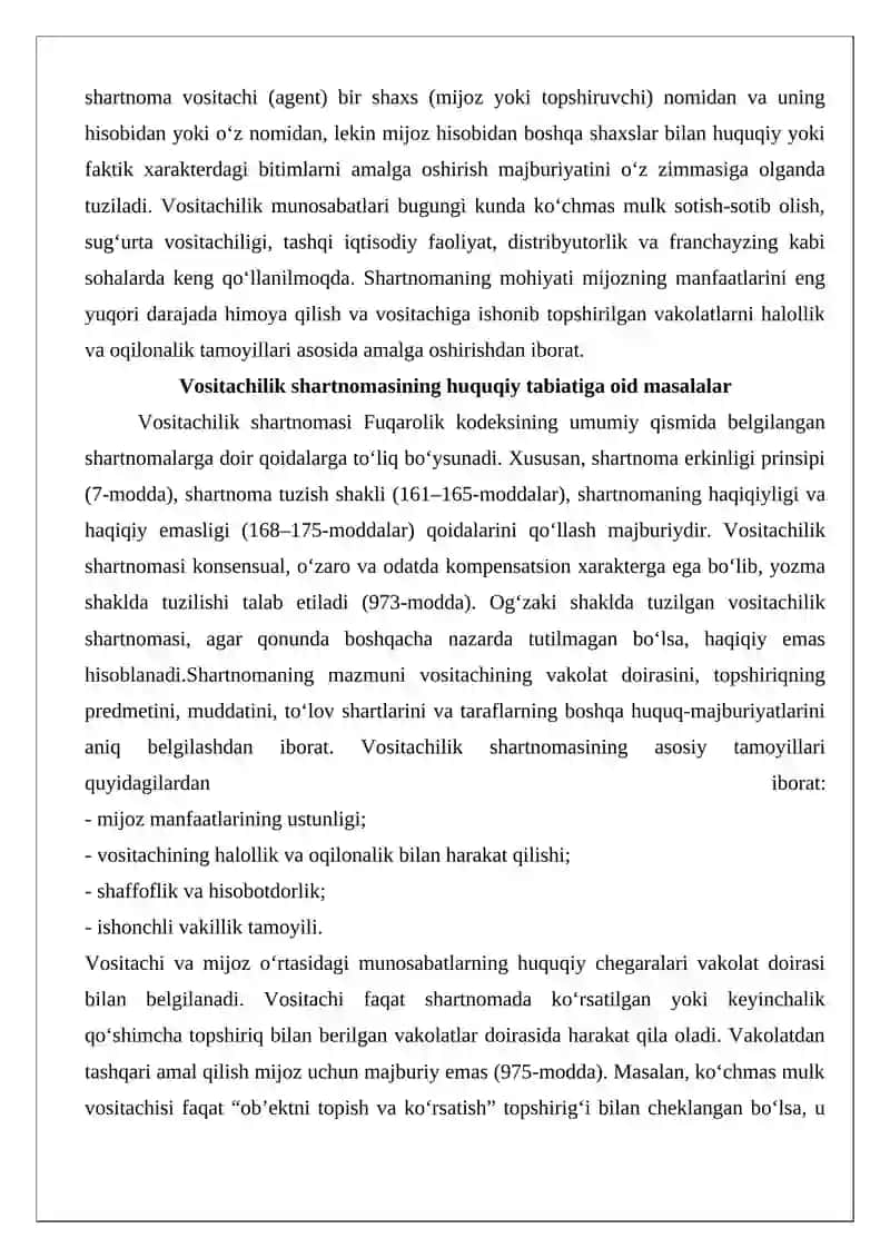 Vositachilik shartnomasi 4