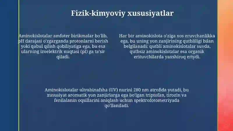 Proteinogenli aminokislotalar 4