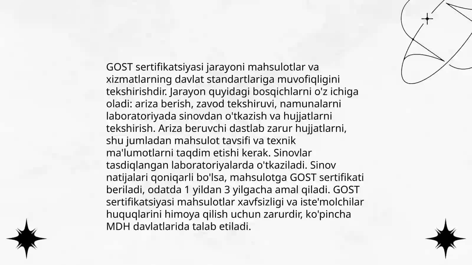 GOST standartlar bo'yicha oʼrganish 4