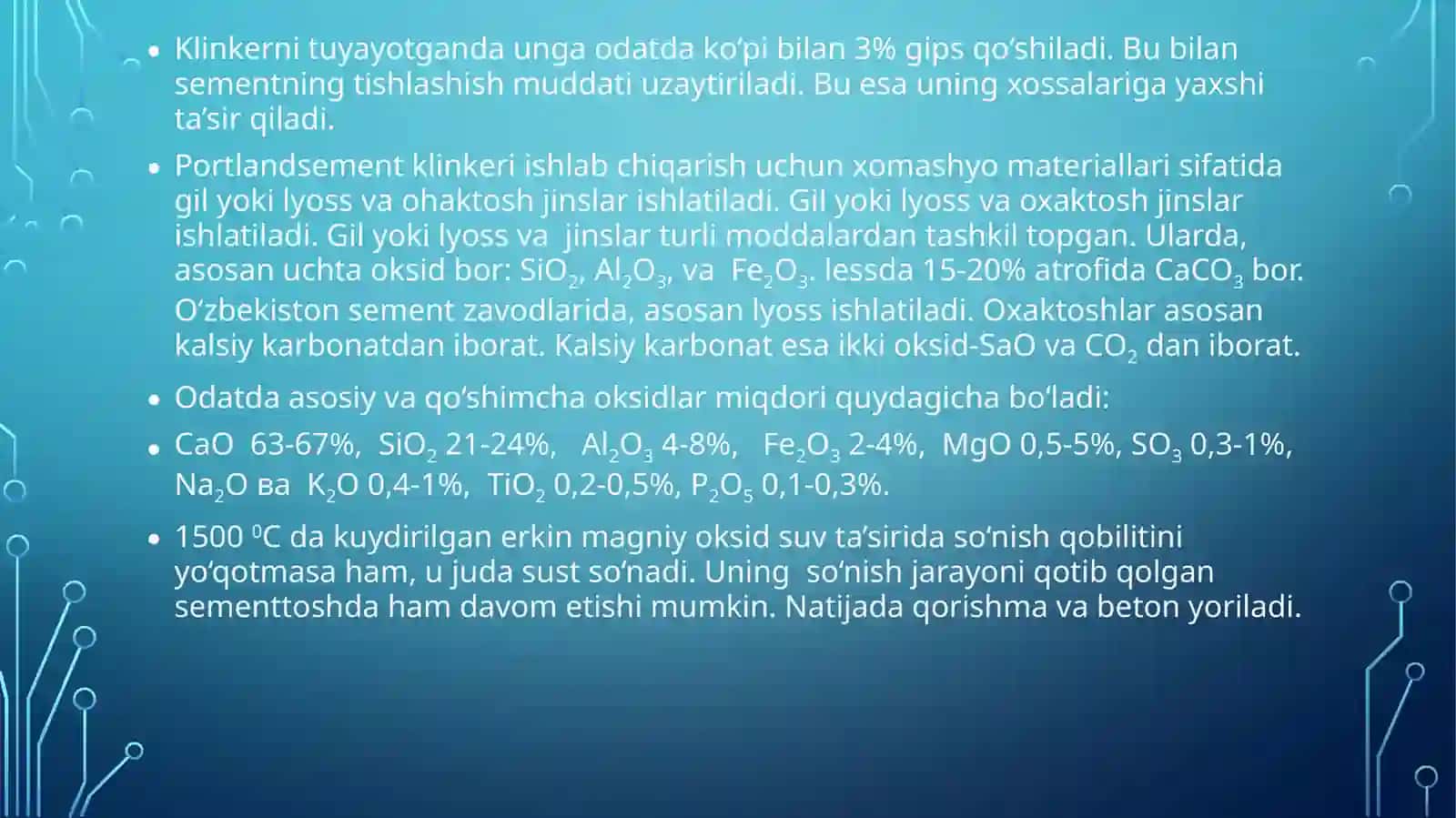 Portlandsement mineralogik tarkibi 4