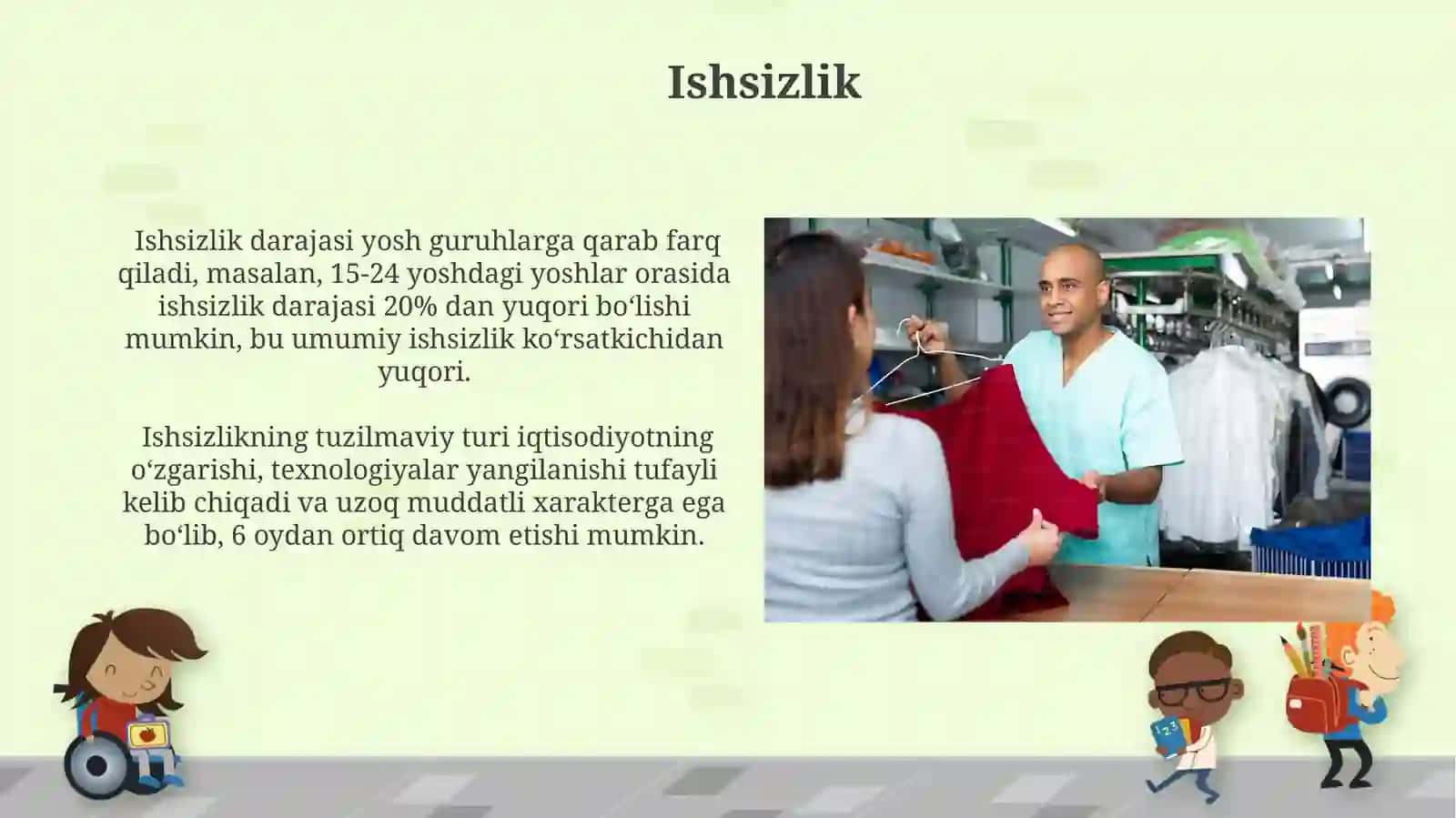 Aholi ish bilan bandligining asosiy turlari 4
