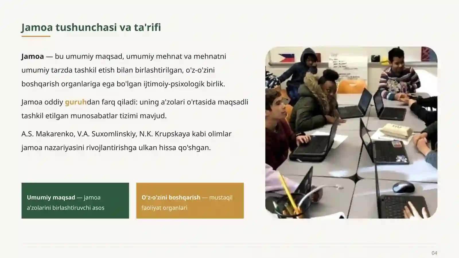 JAMOANI SHAKLLANTIRISH METODOLOGIYASI 4