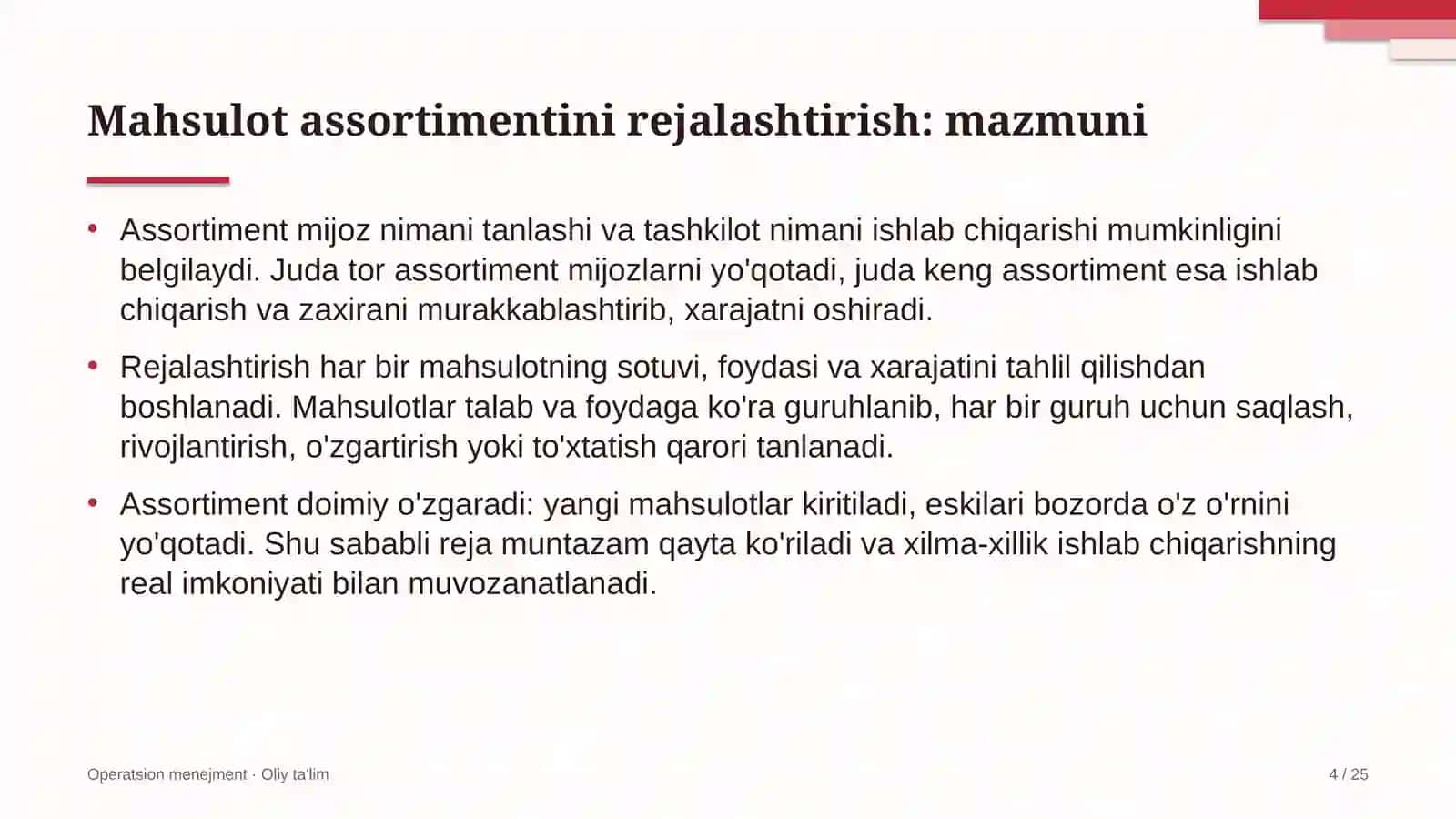 antimonopol organlarda mahsulot assortimentini rejalashtirish 4882 4