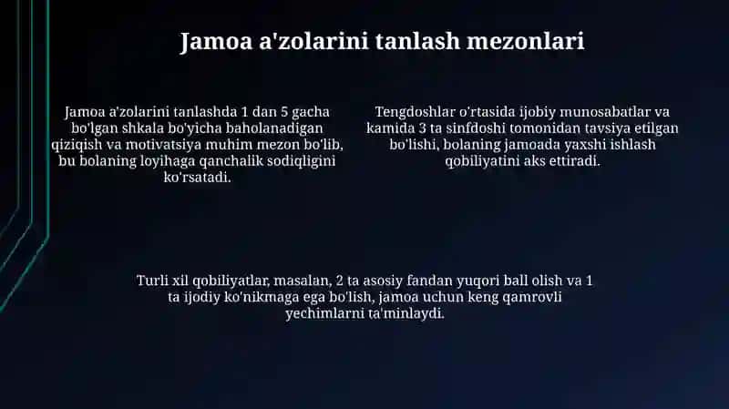 Jamoa tuzishning maqsad va vazifalari 4