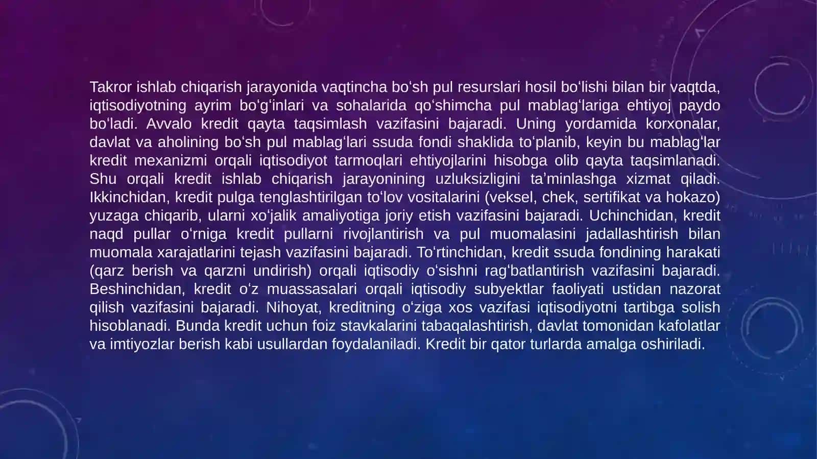 Kredit turlari va shakllari 4