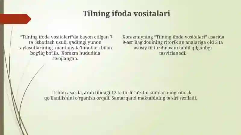 Al-Xorazmiy ritorikasi zamonaviy tilshunoslikda 4