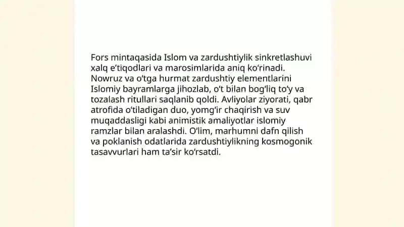 Islom va boshqa diniy aqidalar sinkretlashuvi natijasida shakllangan diniy taʼlimotlar tarixi 4