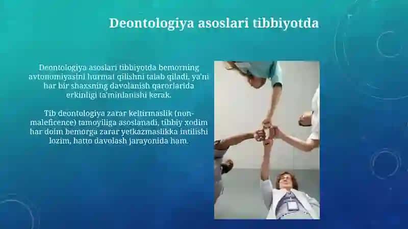 Tibbiyot xodimining etikasi va diantologiyasi 4