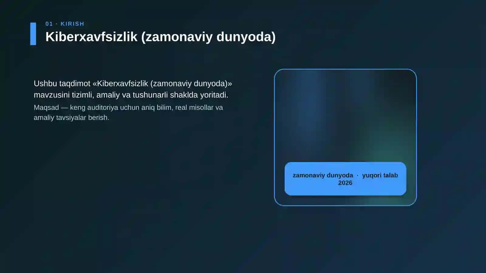 Kiberxavfsizlik (zamonaviy dunyoda) 4
