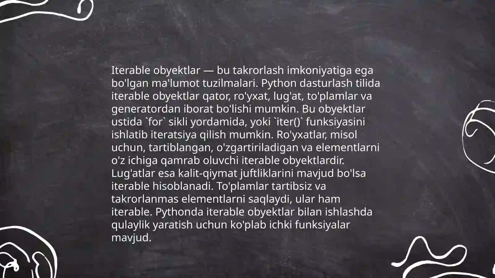 Iteratorlar va funksional obyektlar 4