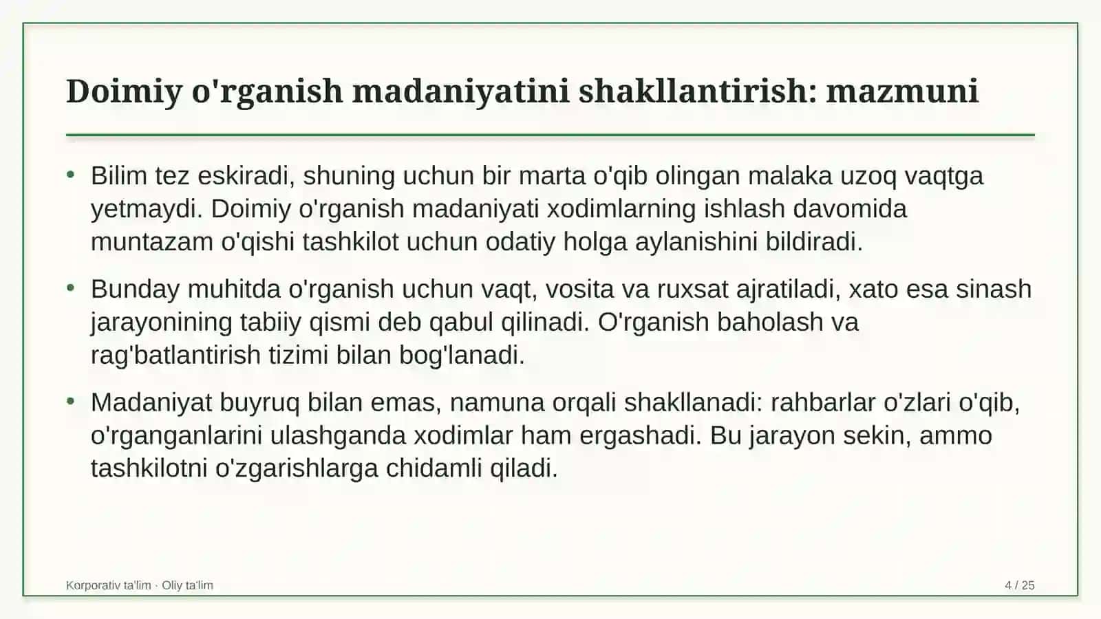 meva sabzavot savdosida doimiy o'rganish madaniyatini shakllantirish 5645 4