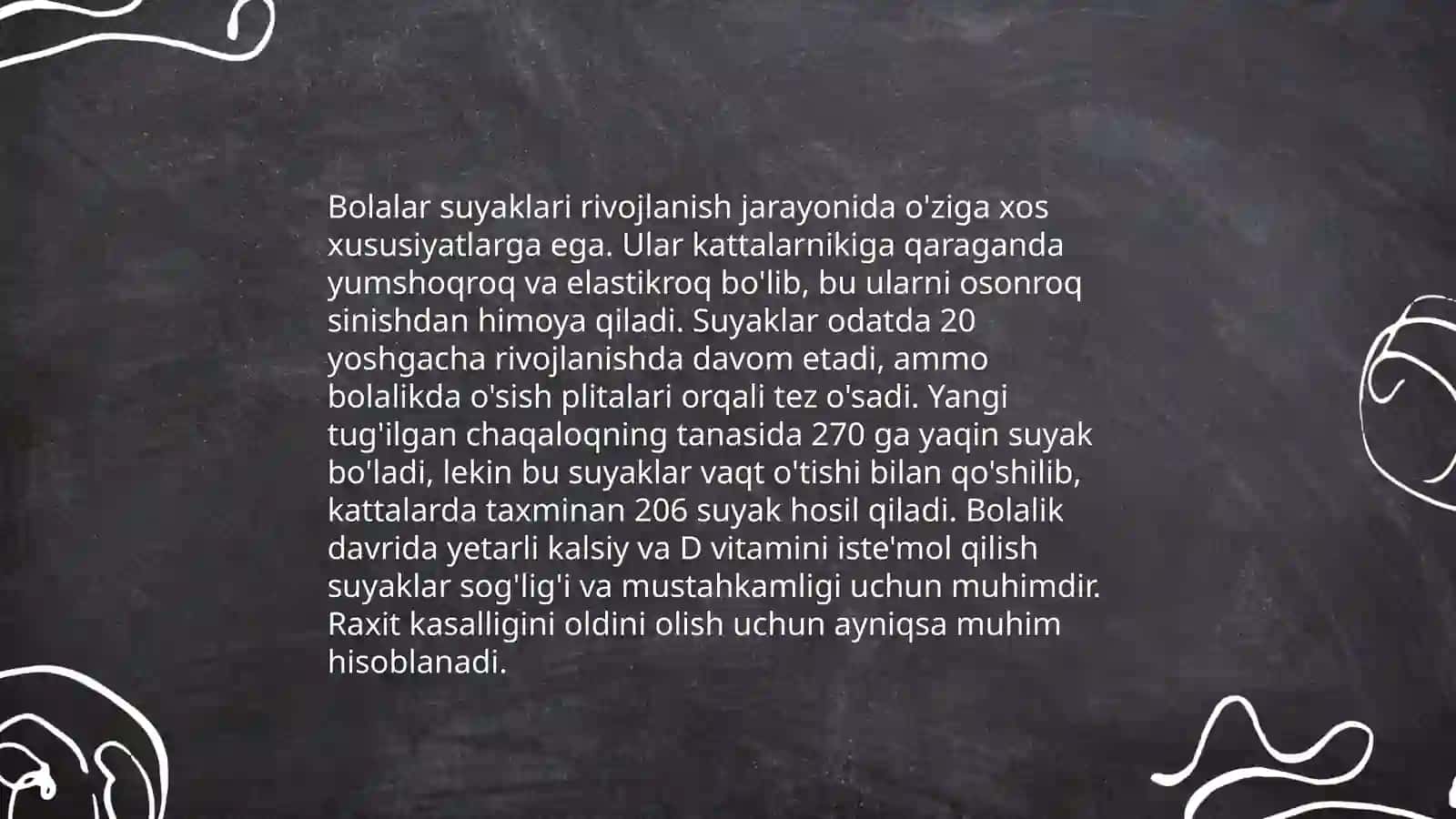 Organizmda suyaklarni tuzilishi ularning yosh xususiyatlari 4
