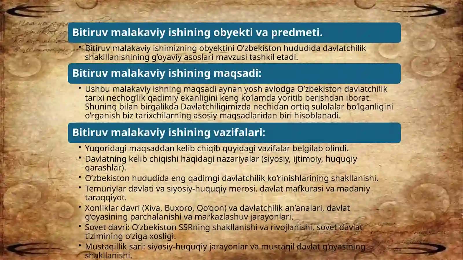 O'ZBEKISTONDA DAVLATCHILIK SHAKLLANISHNING  GʻOYAVIY ASOSLARI 4