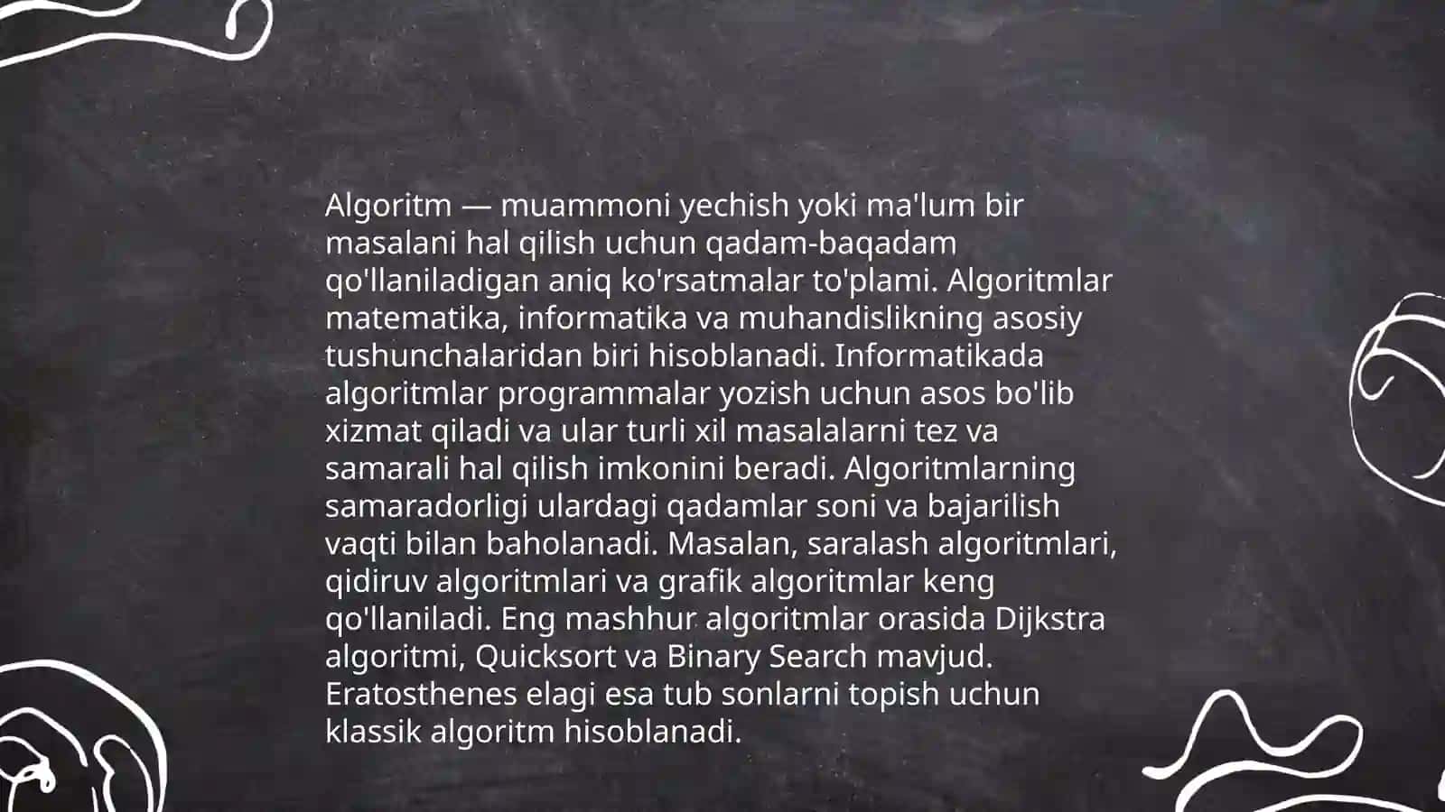 Algoritm tushunchasi 4